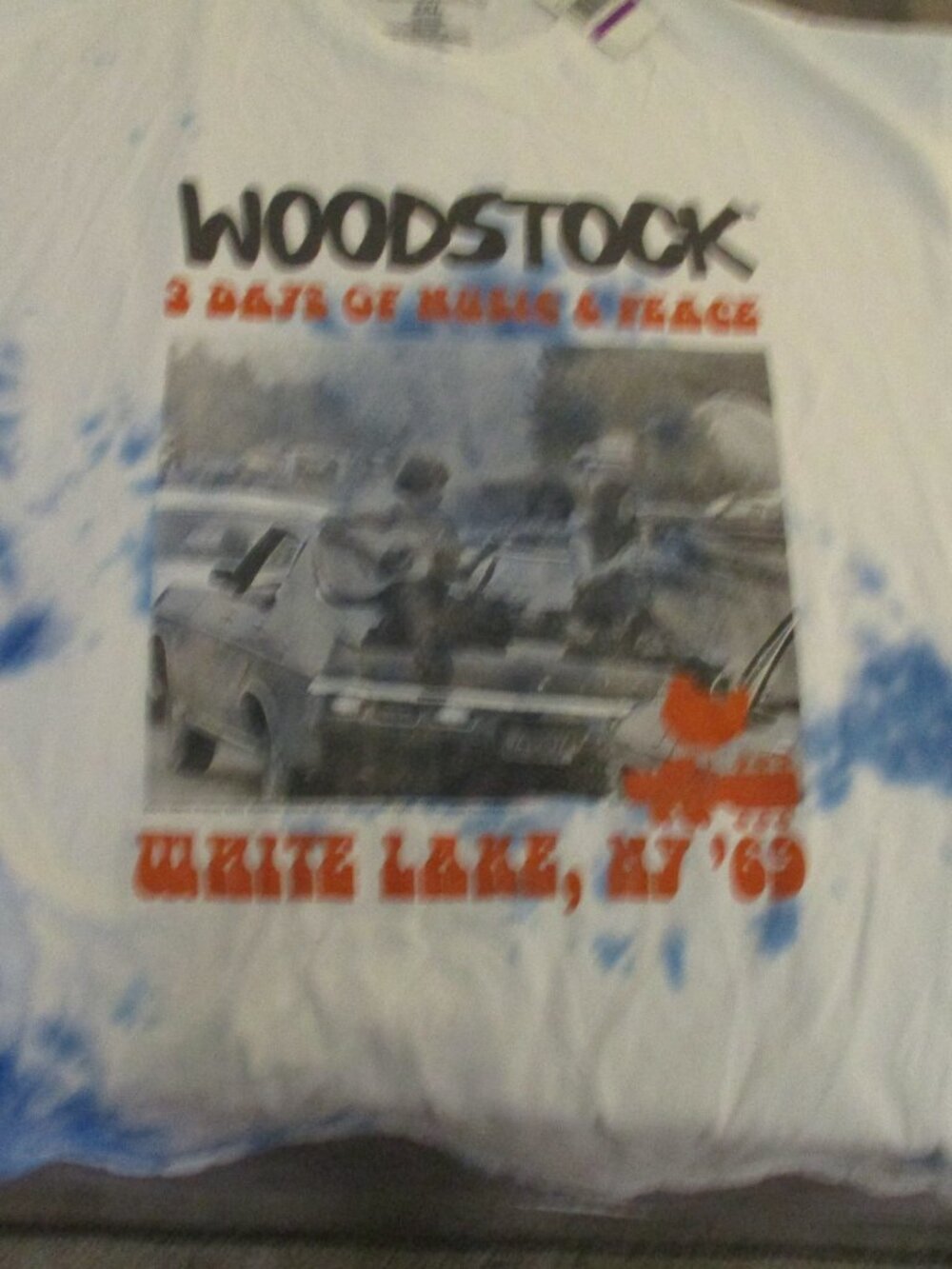 Woodstock Print Men's T-Shirt XXL 100% Cotton